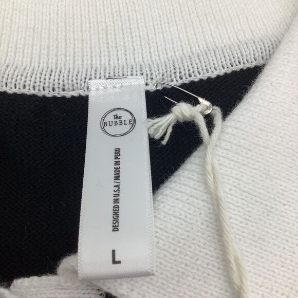 The Bubble Womens Mulligan Long Sleeve Sweater Black Size Large NWT - Picture 7 of 8